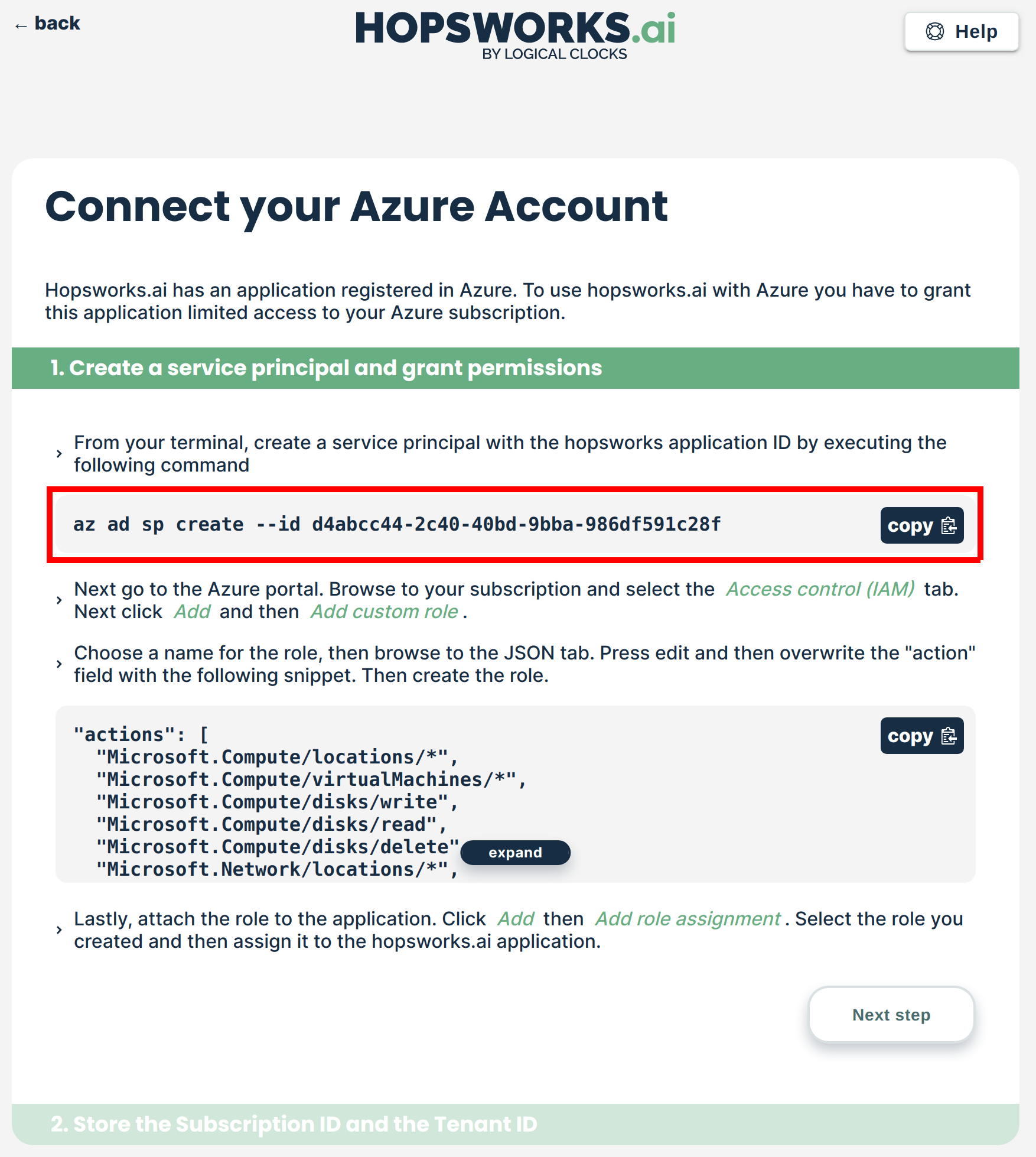 Connect your Azure Account