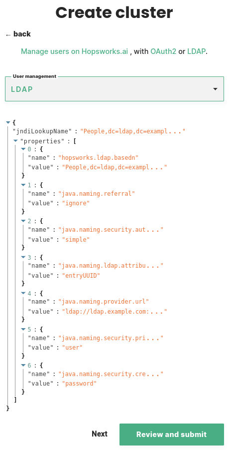 Setup ldap