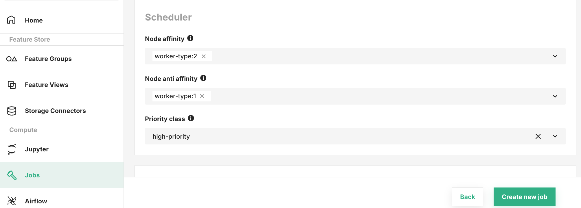  Job Configuration - Affinity and Priority Classes