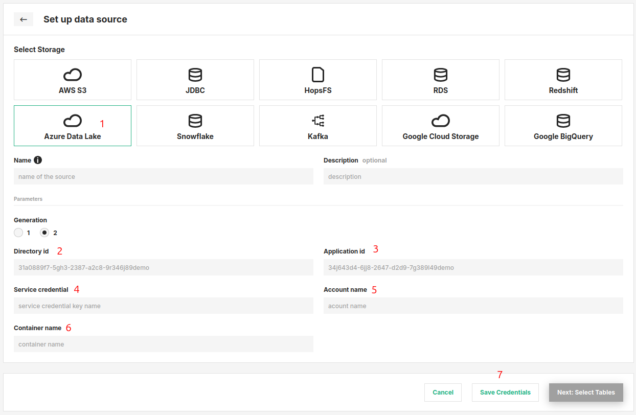 ADLS Connector Creation