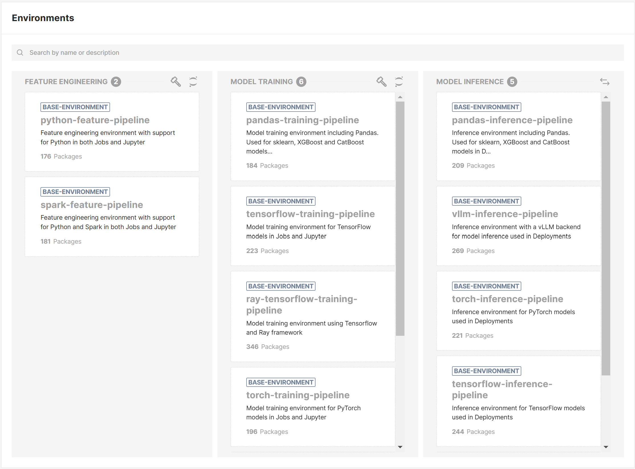Bundled python environments