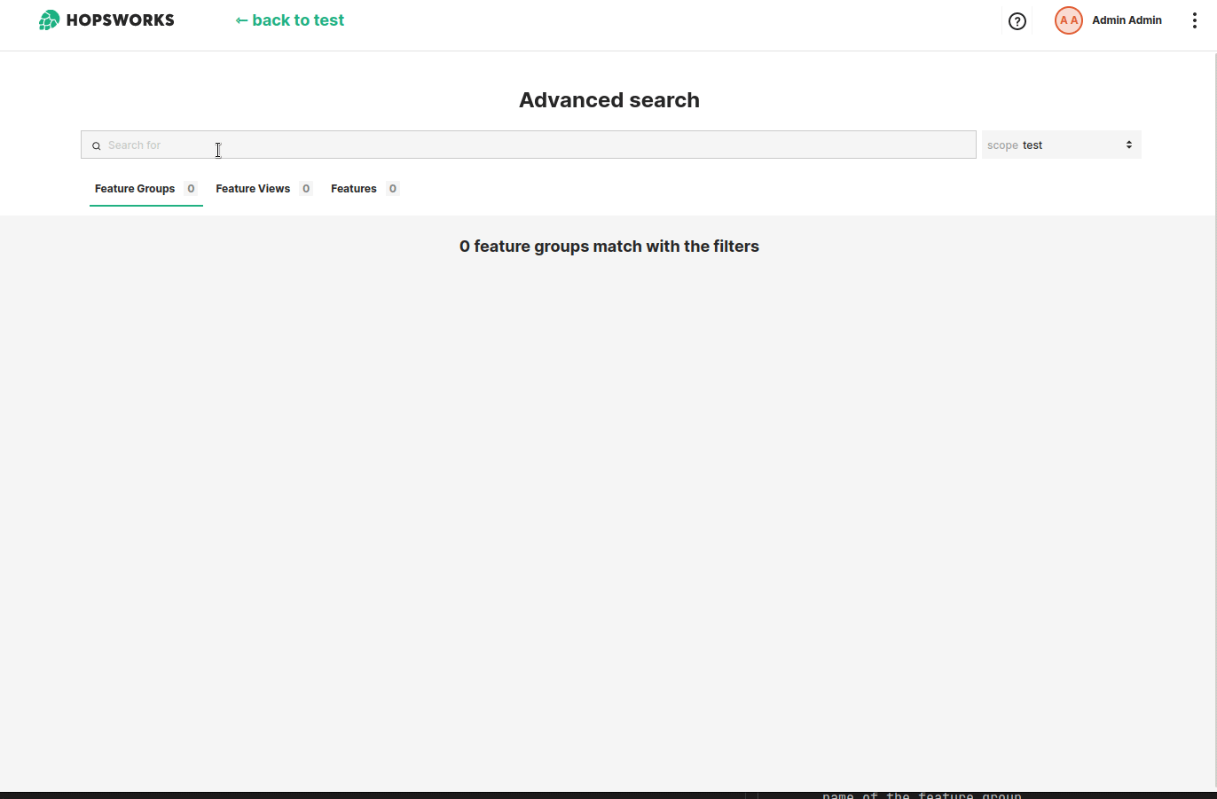 Search for tags in the feature store