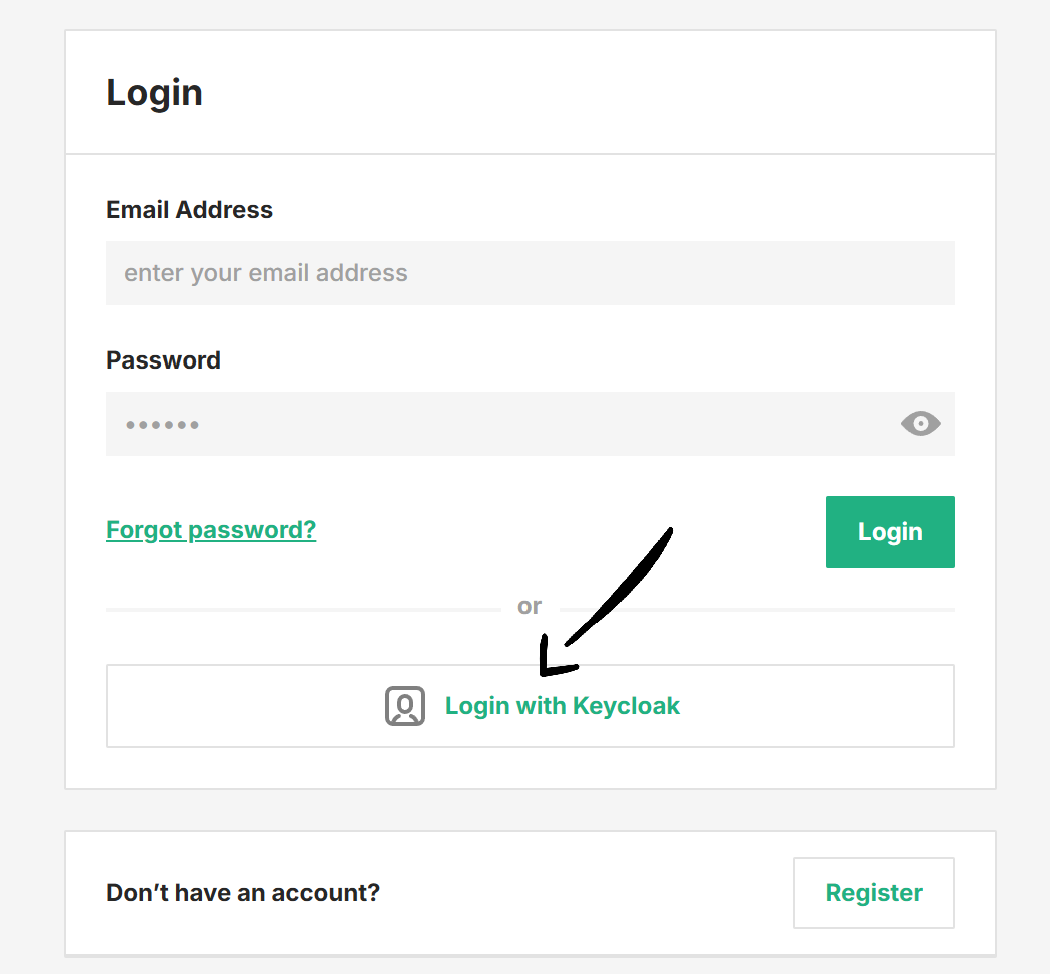Login external identity provider