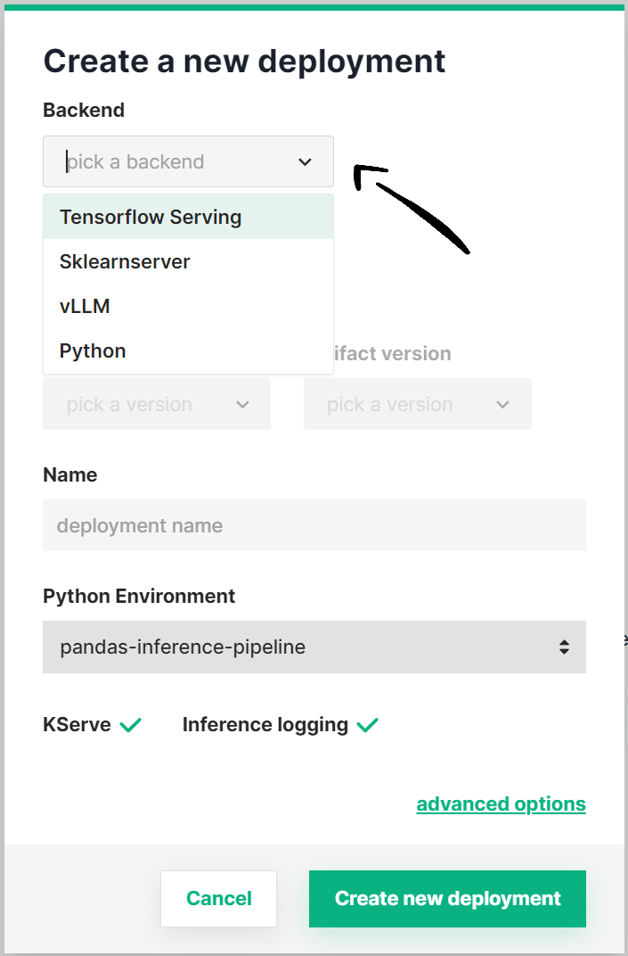 Select the model server