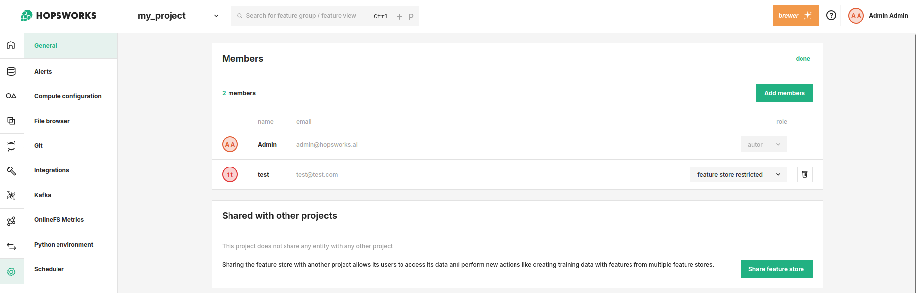 Share Project