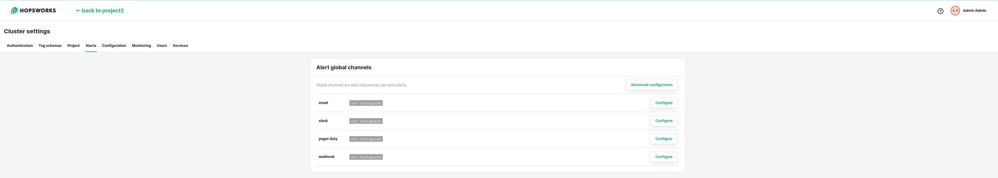 Configure alerts