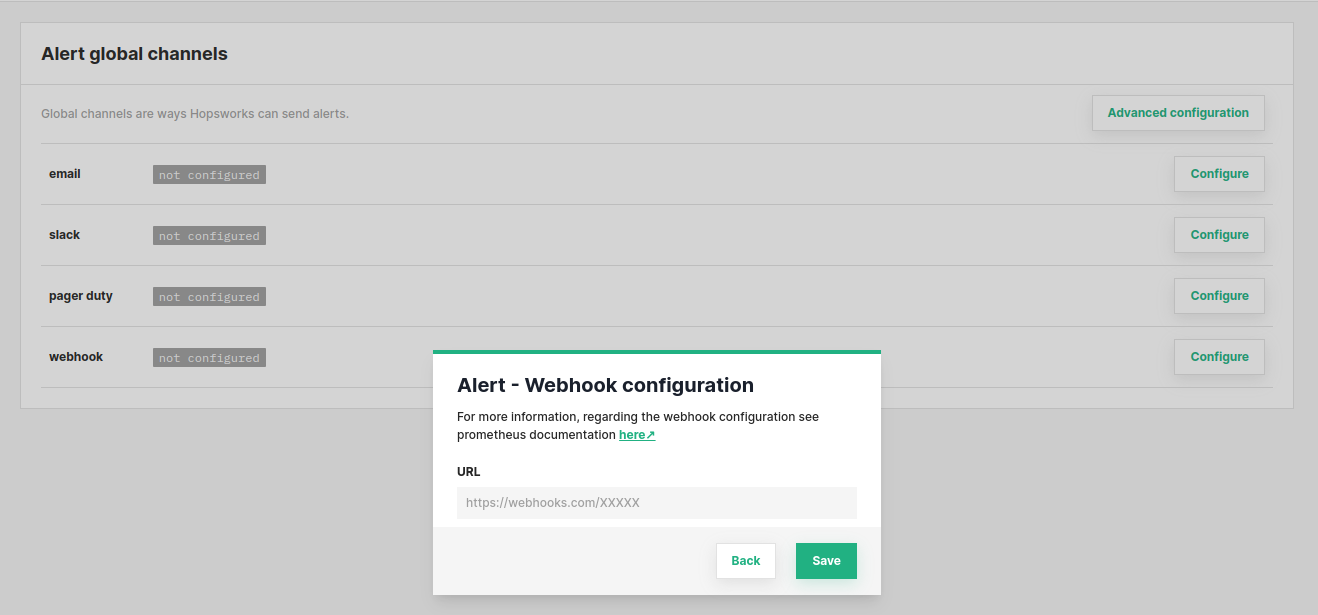 Configure Webhook Alerts