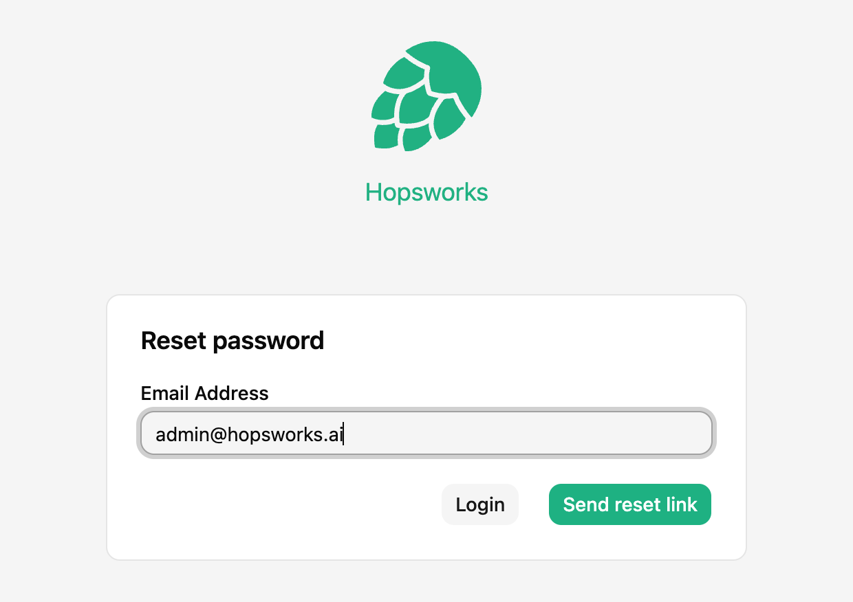 Recover password