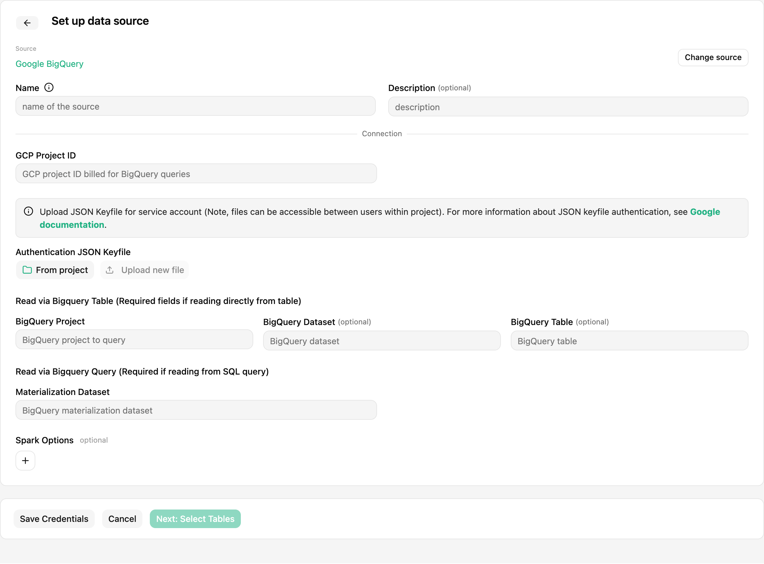 BigQuery Creation