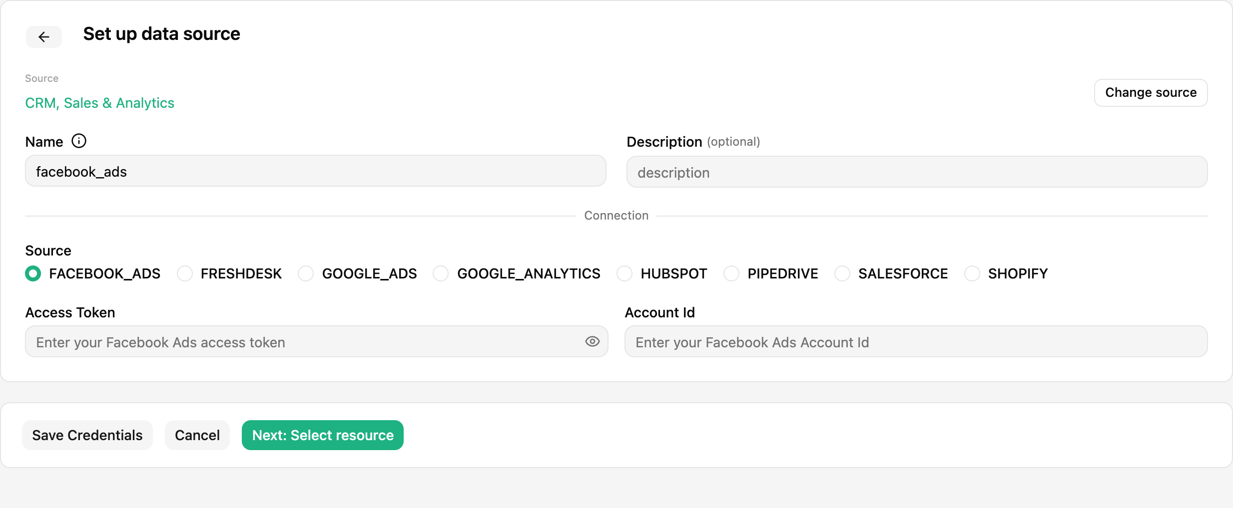 CRM, Sales & Analytics - Facebook Ads