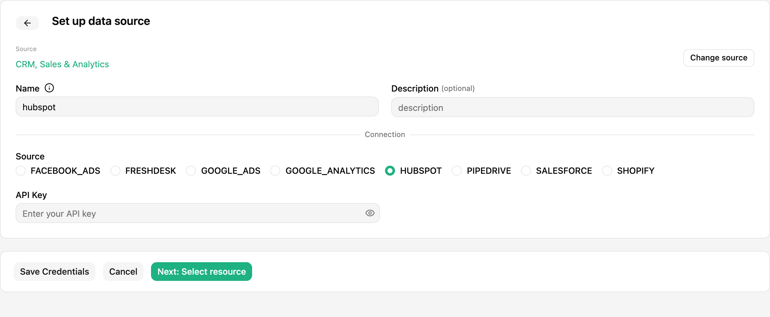 HubSpot Data Source
