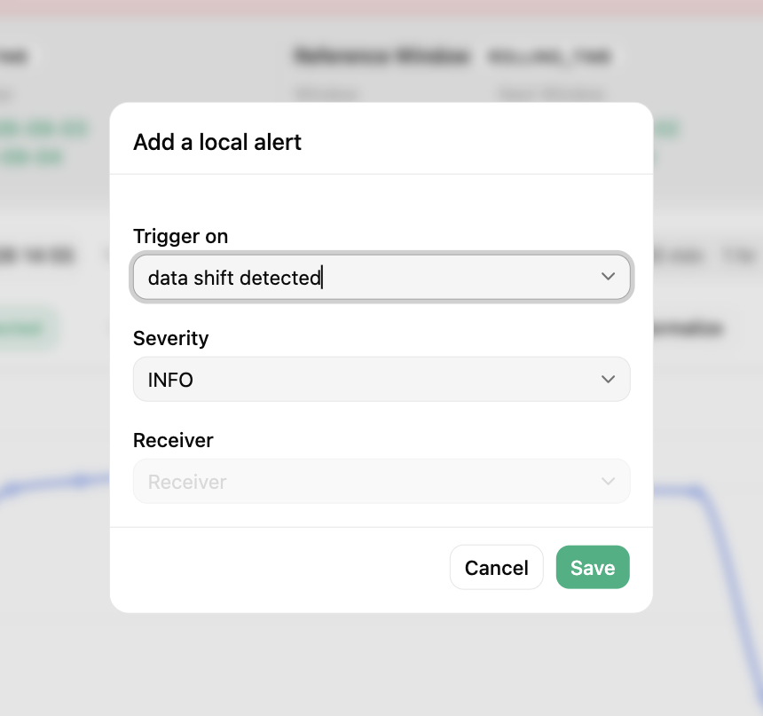 Feature monitoring alerts