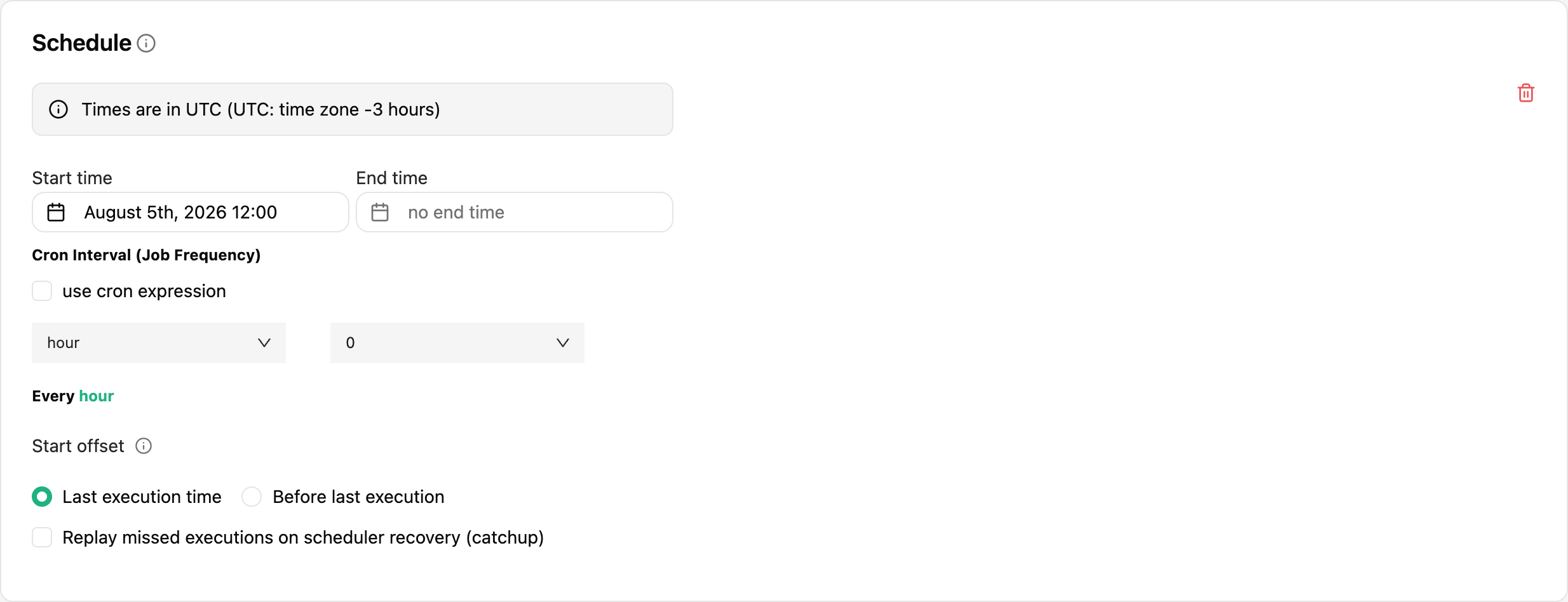 Schedule a Job