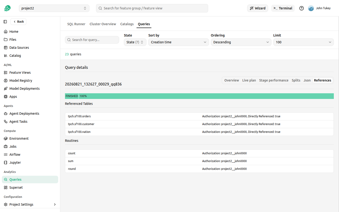 Query details references
