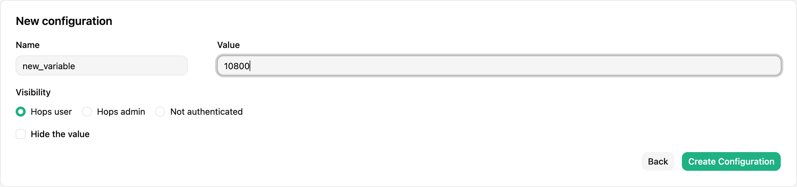 Adding a new configuration property