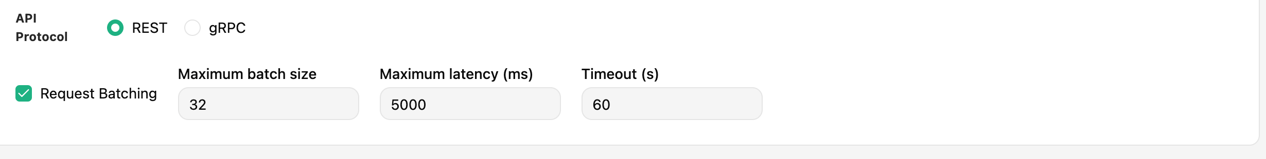 Inference batcher in advanced deployment form