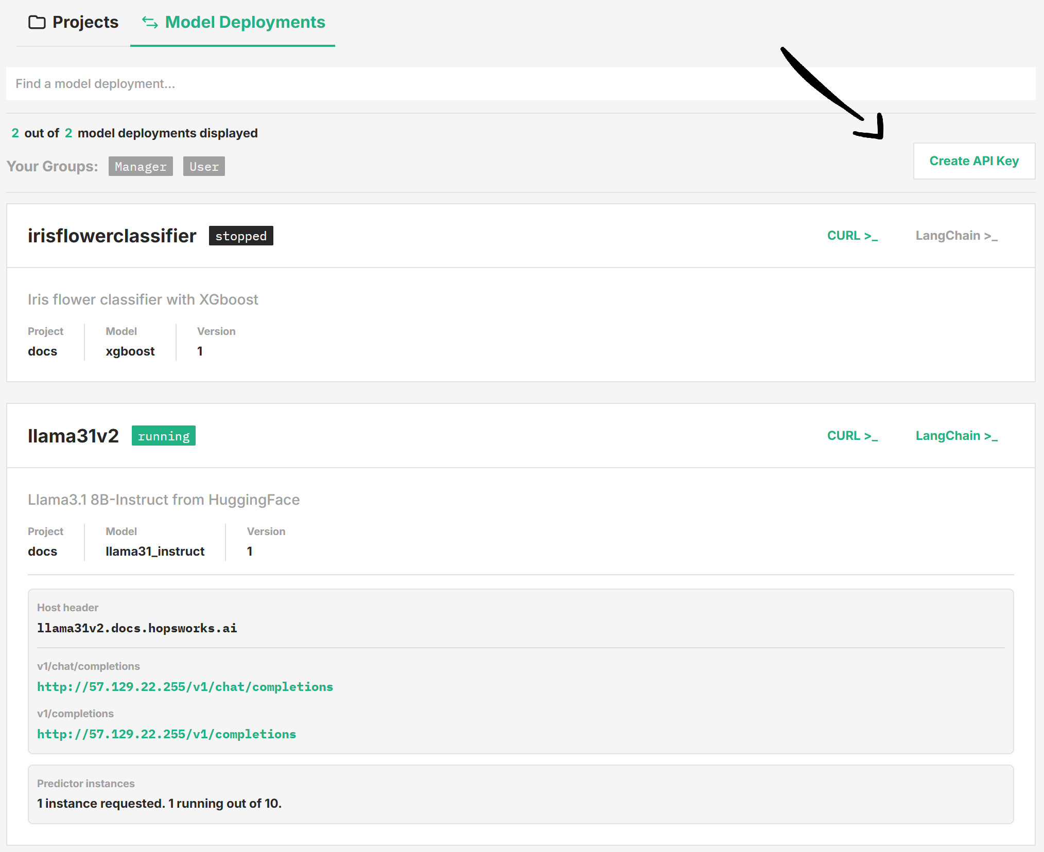 Get API key