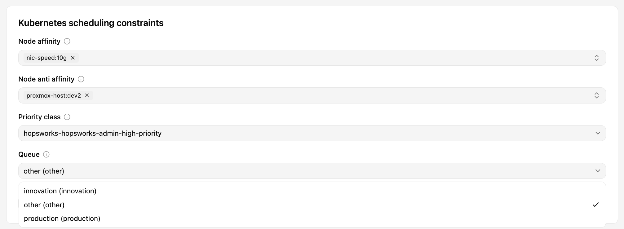 Default queue for job