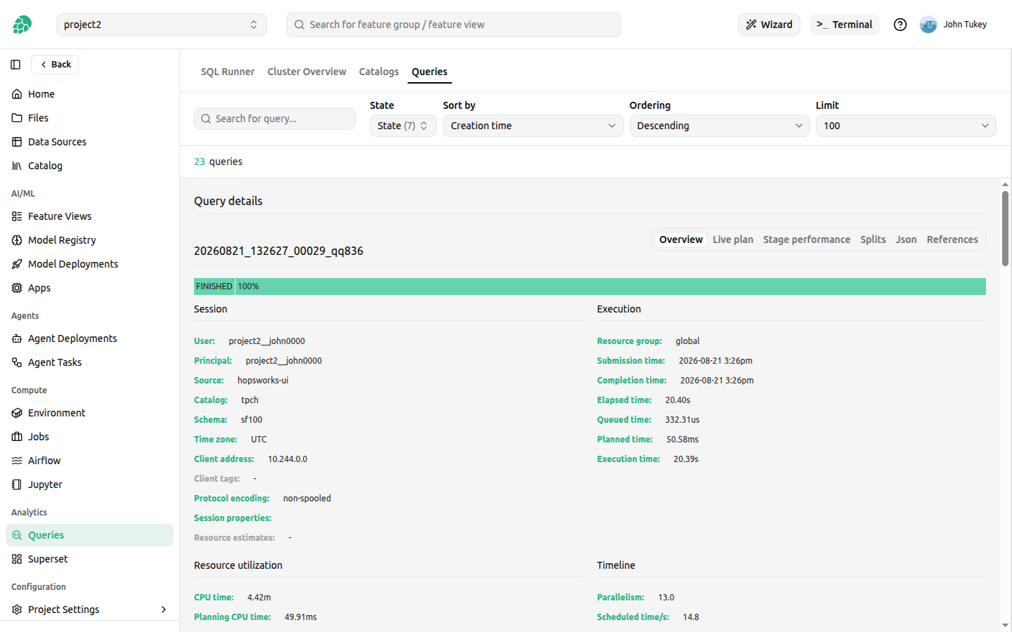 Query details