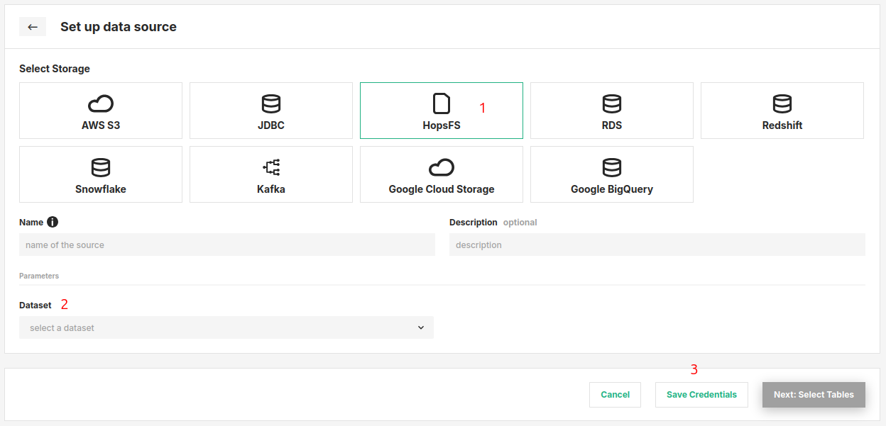 HopsFS Connector Creation