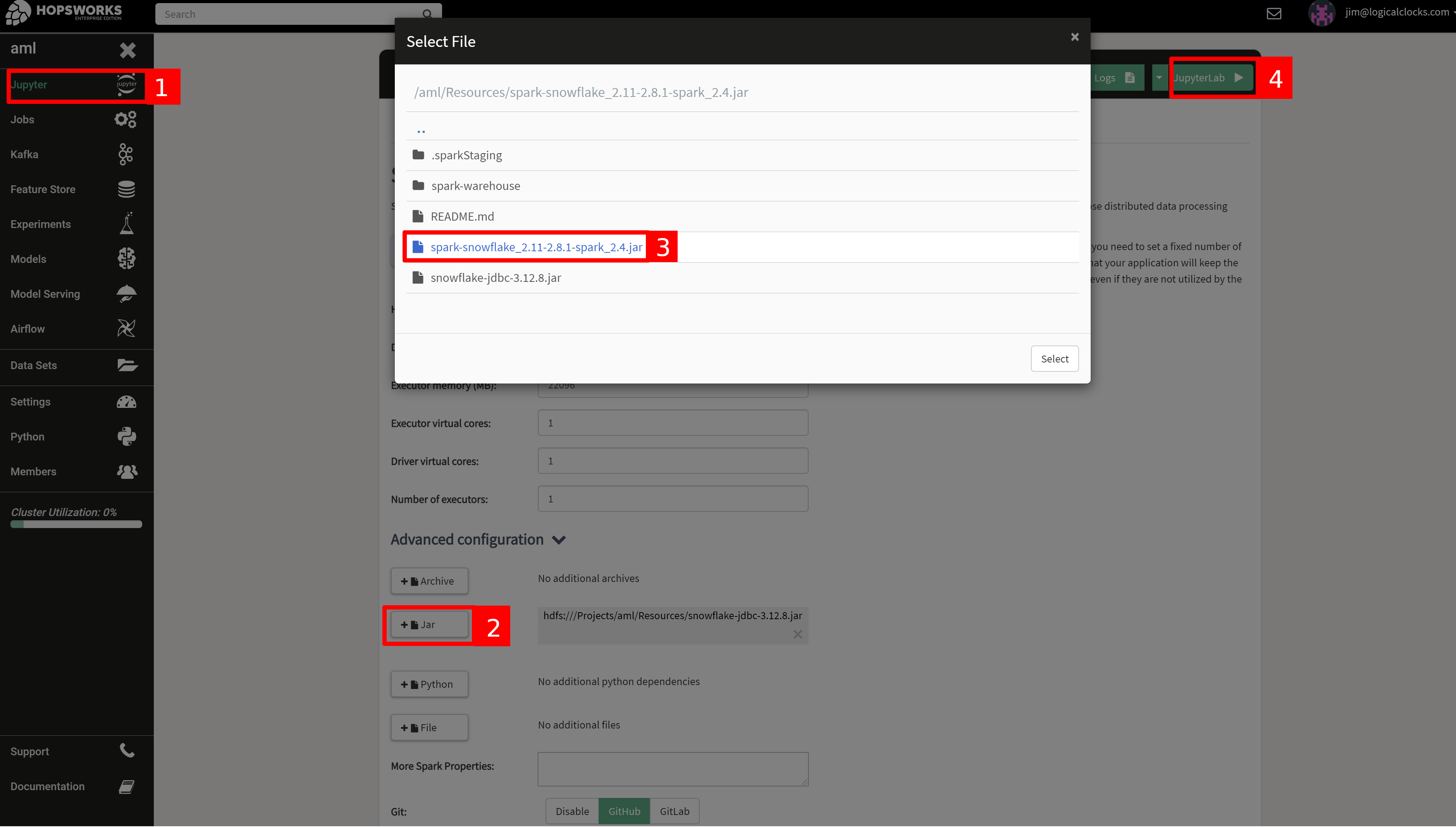 When you start a Jupyter notebook, you need to add the driver so it can be accessed in programs.