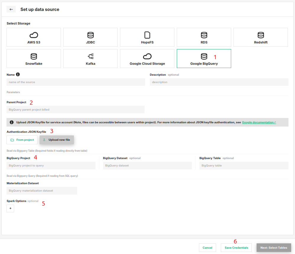 BigQuery Creation