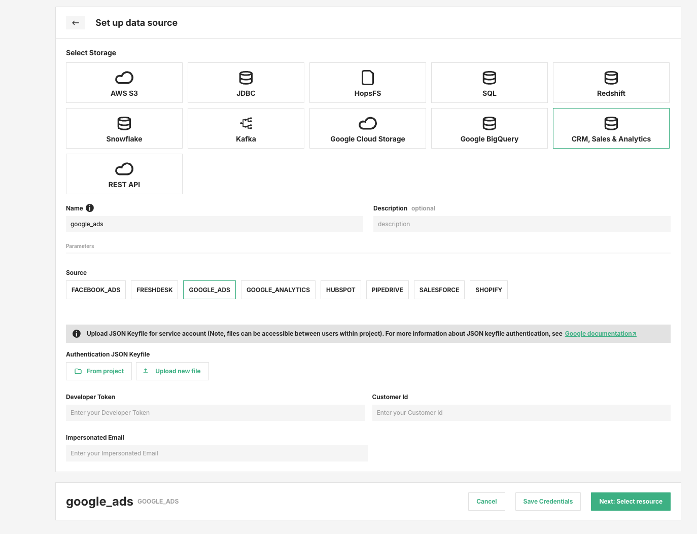 Google Ads Data Source