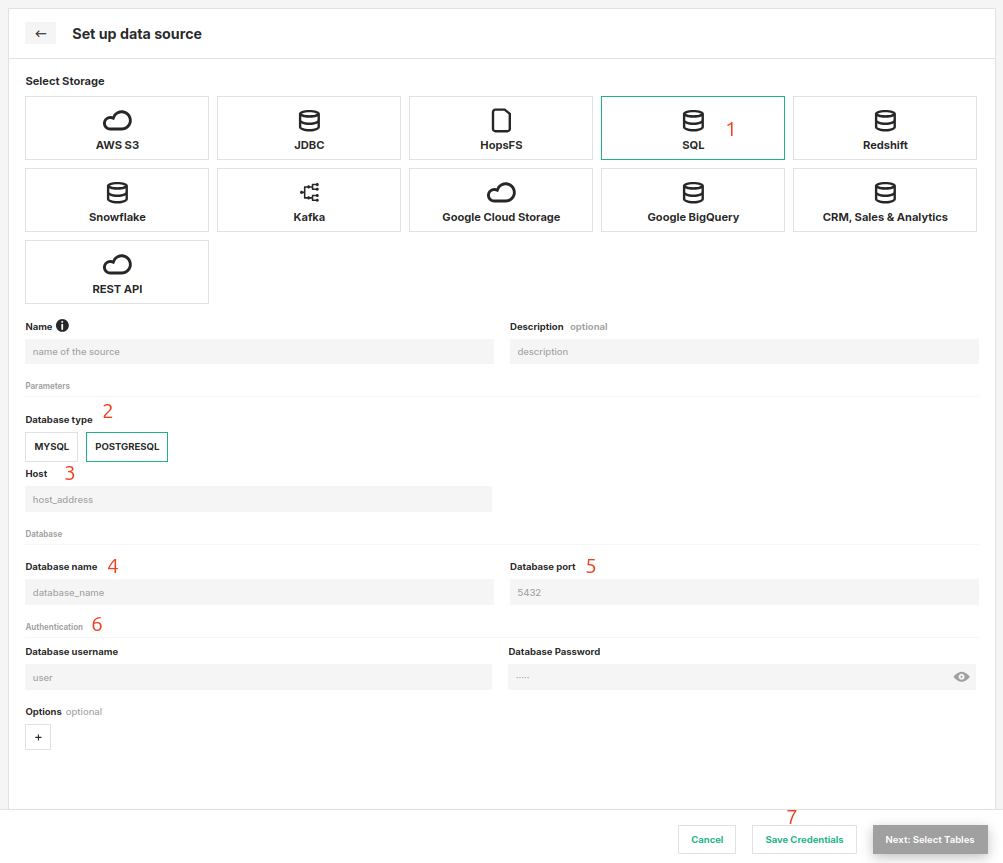 SQL Connector Creation